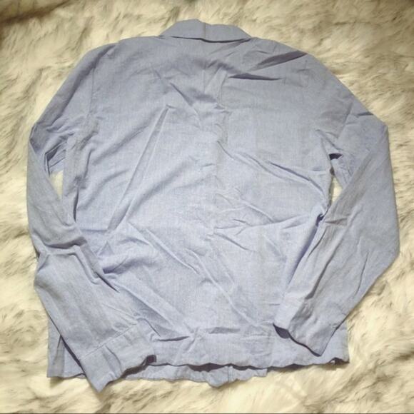 Zara Shirt Light Blue Button Up Office Work Career - Picture 6 of 8